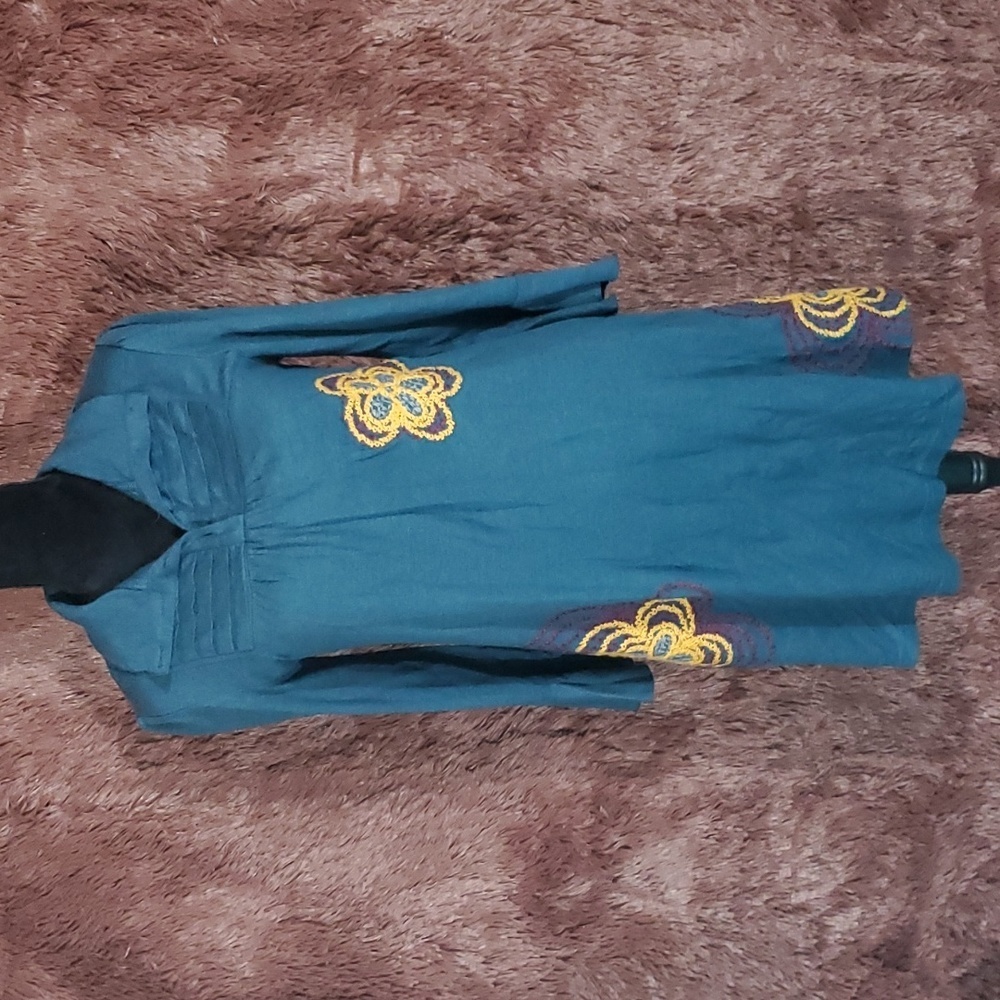 Freelance Embroidery Floral Dress